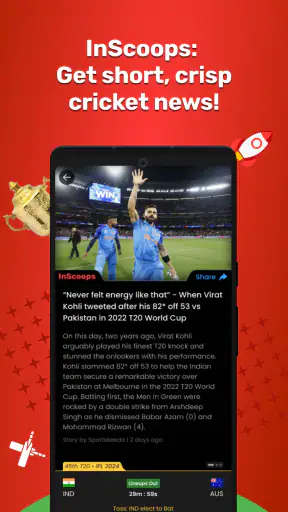 CricRocket : Cricket Live Line screenshot