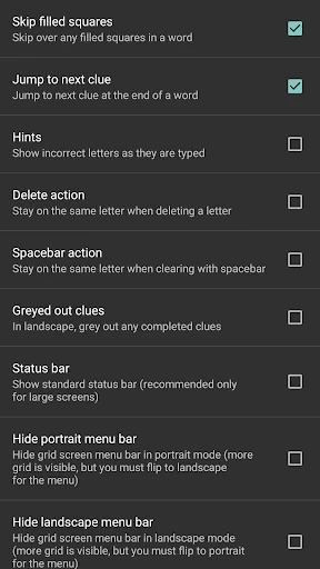 Cryptic Crossword screenshot