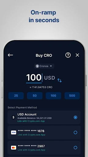 Crypto.com: Onchain Wallet screenshot
