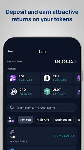 Crypto.com: Onchain Wallet screenshot