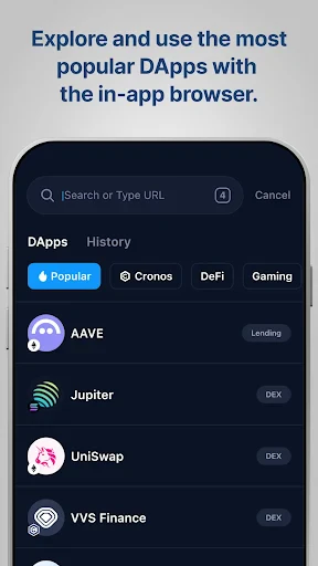 Crypto.com: Onchain Wallet screenshot