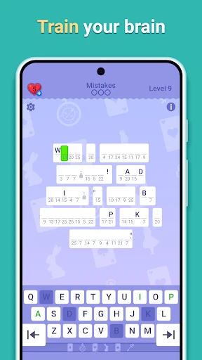 Cryptogram - Word Brain Puzzle screenshot