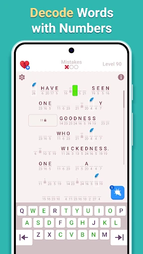 Cryptogram - Word Brain Puzzle screenshot