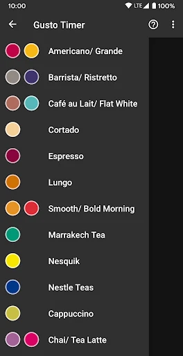 Dolce Gusto Touch Timer screenshot