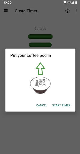 Dolce Gusto Touch Timer screenshot