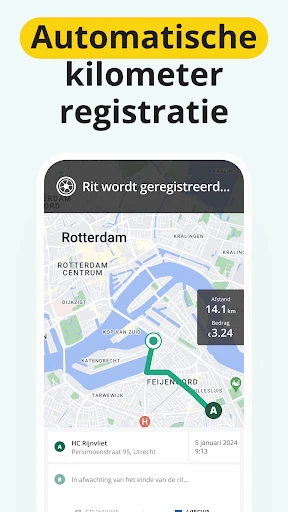 Driversnote Rittenregistratie screenshot