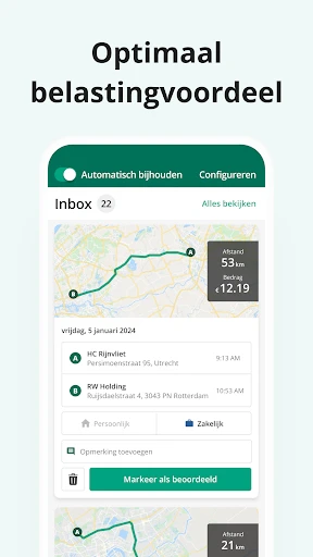 Driversnote Rittenregistratie screenshot