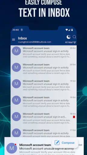 E-mail voor Outlook en Hotmail screenshot