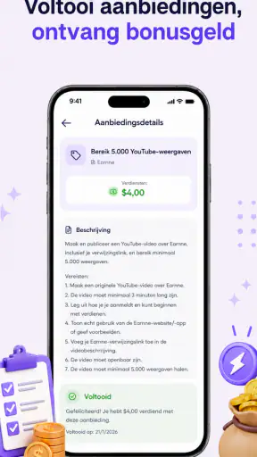 Earnne: Betaalde taken screenshot