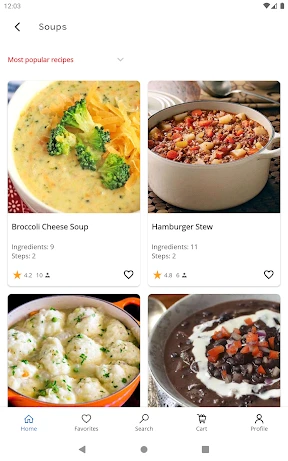 Easy Recipes. Recipe Book screenshot
