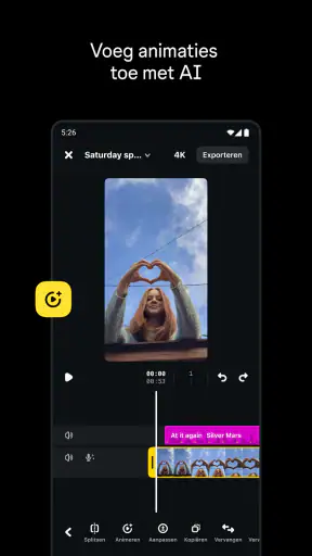 Edits, een Instagram-app screenshot