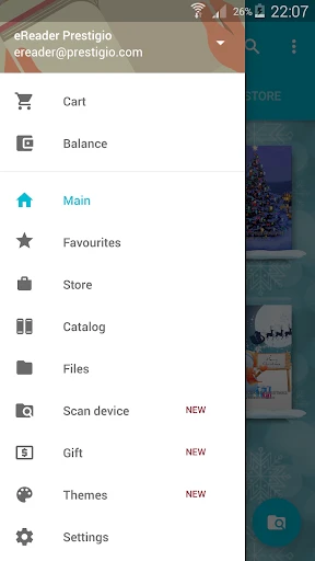 eReader Prestigio: Lezer screenshot