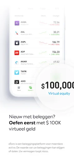 eToro: Handel & beleg screenshot