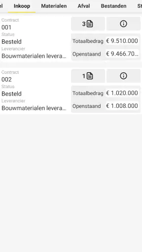 Exact Bouw screenshot