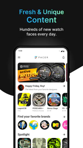 Facer-wijzerplaten screenshot