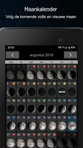 Fases van de maan screenshot