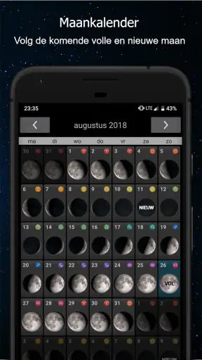Fases van de maan Pro screenshot