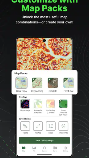 Gaia GPS (Topografische) screenshot