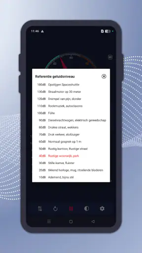 Geluidsmeter screenshot