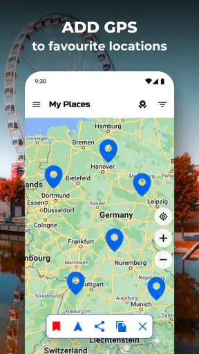 GPS coördinaten Kaart screenshot