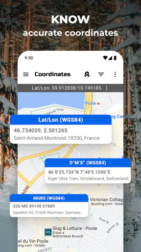 GPS coördinaten Kaart screenshot