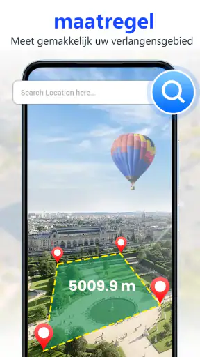 GPS satelliet live aardkaart screenshot
