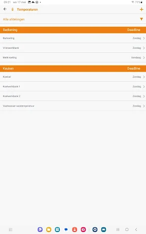 HACCP app Bureau de Wit screenshot
