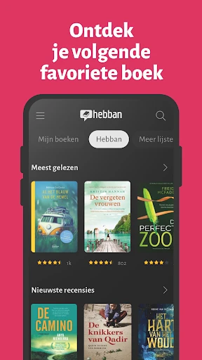 Hebban Boekenapp screenshot