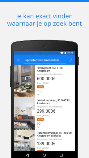 Huizen te koop en te huur screenshot