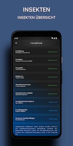 Insekten Lebensmittel Scanner screenshot