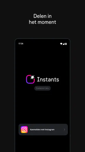 Instants, een Instagram-app screenshot