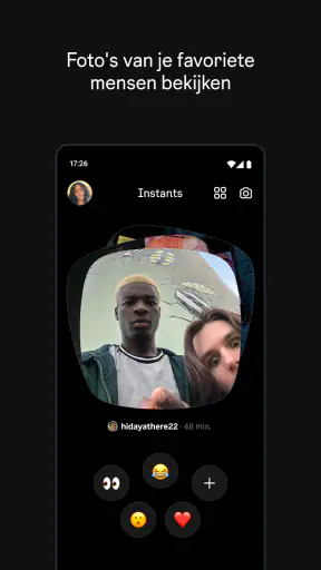 Instants, een Instagram-app screenshot