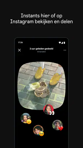 Instants, een Instagram-app screenshot