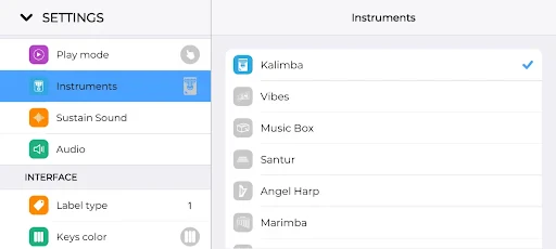 Joo Kalimba: Piano Thumb screenshot
