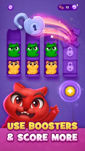 Kitty Sort: Twisted Tails screenshot