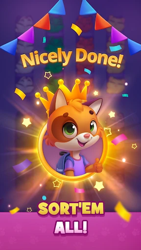 Kitty Sort: Twisted Tails screenshot