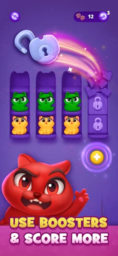 Kitty Sort: Twisted Tails screenshot