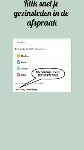 Klender, gedeelde gezinsagenda screenshot
