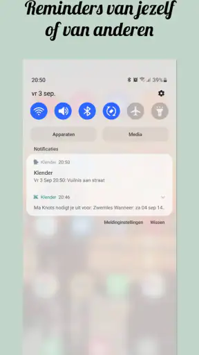 Klender, gedeelde gezinsagenda screenshot