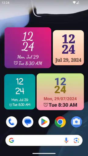 Klokwidget screenshot
