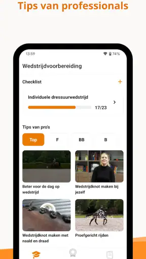 KNHS Dressuurproeven screenshot