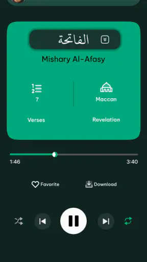 Koranspeler met audio screenshot