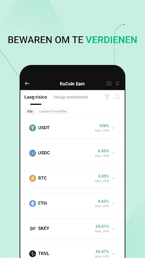 KuCoin: koop Bitcoin en crypto screenshot