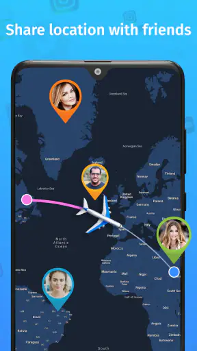 Live vluchttracker - radar screenshot