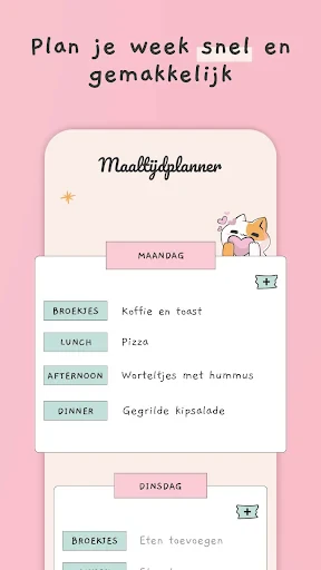 Maaltijdplanner-Wekelijks Plan screenshot