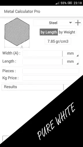 Metal Gewicht Calculator (Pro) screenshot