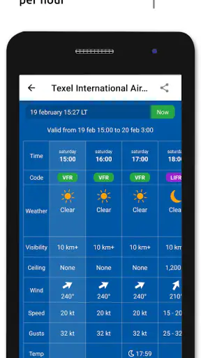 Metar-Taf - Visuele decoder screenshot