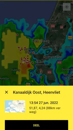 Mijn Bliksemtracker & -alarmen screenshot