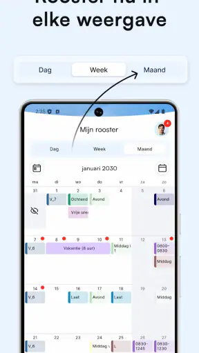 Mijn InPlanning screenshot