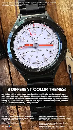 Military FIELD watch face screenshot